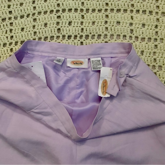Talbots NWT Silk Linen Lilac Dress Pants - Picture 8 of 9